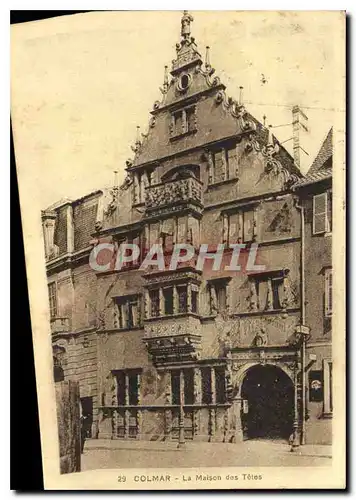 Ansichtskarte AK Colmar La Maison des Tetes