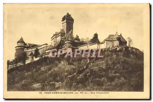 Cartes postales Haut Koenigsbourg Vue d'ensemble