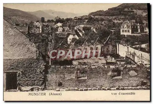 Cartes postales Munster vue d'ensemble Militaria