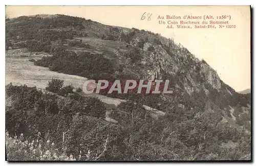 Cartes postales Au Ballon d'Alsace Un coin Rocheux du Sommet