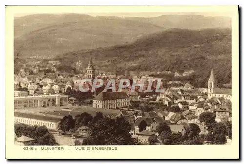 Cartes postales Munster vue d'ensemble