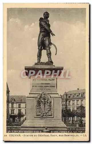 Ansichtskarte AK Colmar Statue du General Rapp Par Bartholdi