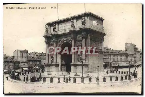 Cartes postales Marseille Porte d'Aix P B