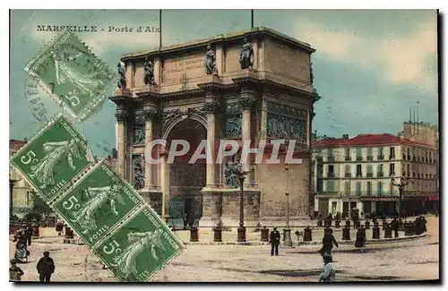 Cartes postales Marseille Porte d'Aix