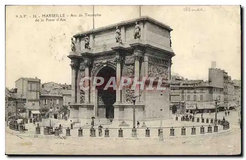Ansichtskarte AK Marseille Arc de Triomphe de la Porte d'Aix