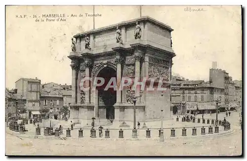 Cartes postales Marseille Arc de Triomphe de la Porte d'Aix