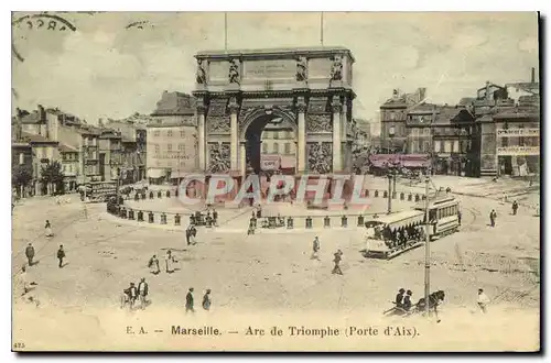 Ansichtskarte AK Marseille Arc de Triomphe Porte d'Aix