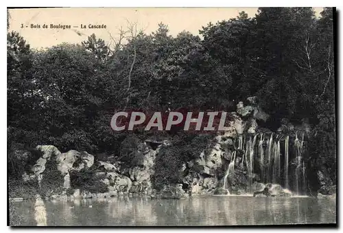 Ansichtskarte AK Bois de Boulogne La Cascade