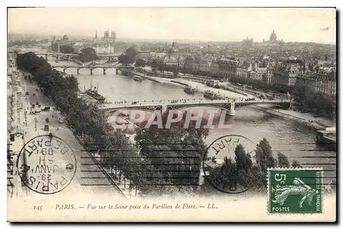 Ansichtskarte AK Paris Vue sur la Seine Prise du Pavillon de Flore