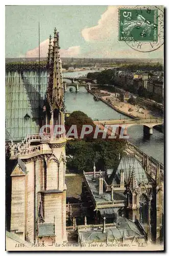 Ansichtskarte AK Paris La Seine des Tours de Notre Dame