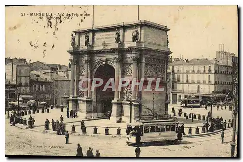 Ansichtskarte AK Marseille Arc de Triomphe de La Porte d'Aix