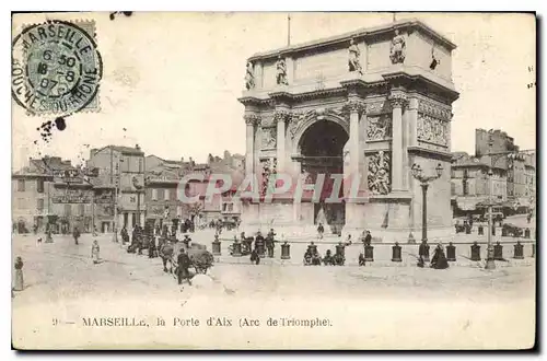 Cartes postales Marseille La Porte d'Aix Arc de Triomphe