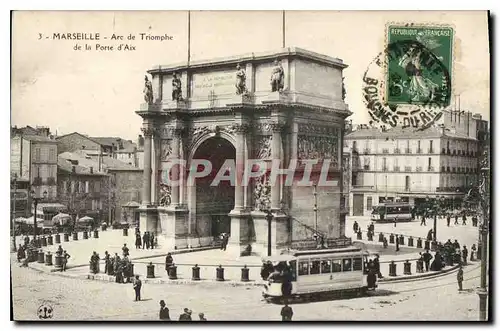 Ansichtskarte AK Marseille Arc de Triomphe de La Porte d'Aix