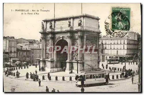 Cartes postales Marseille Arc de Triomphe de La Porte d'Aix