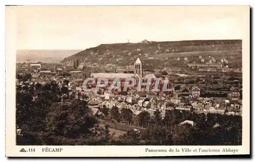 Cartes postales Fecamp Panorama de la Ville et l'Ancienne Abbaye