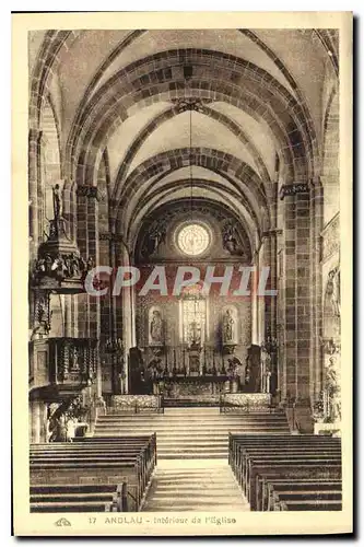 Ansichtskarte AK Andlau Interieur de l'Eglise