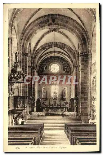 Ansichtskarte AK Andlau Interieur de l'Eglise