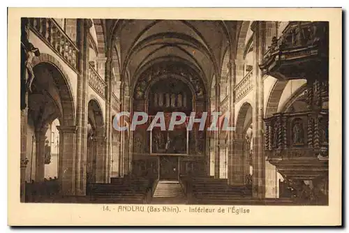 Ansichtskarte AK Andlau Bas Rhin Interieur de l'Eglise