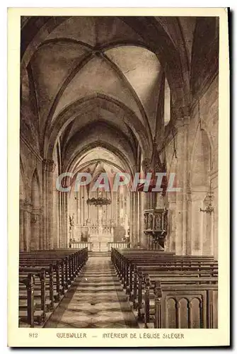 Ansichtskarte AK Guebwiller Interieur de l'Eglise St Leger