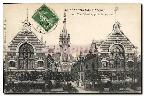 Cartes postales La Benedictine a Fecamp Vue Generale Prise du Square