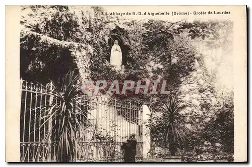 Ansichtskarte AK L'Abbaye de N D d'Aiguebelle Drome Grotte de Lourdes