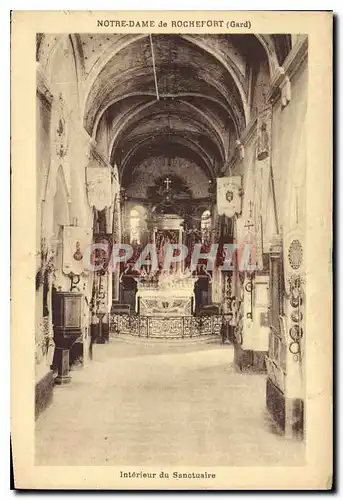 Cartes postales Notre Dame de Rochefort Gard Interieur du Sanctuaire
