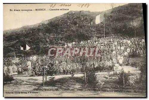 Cartes postales Alsace Reconquise Moosch Cimetiere Militaire