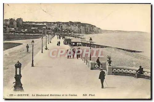 Ansichtskarte AK Dieppe Le Boulevard Maritime et le Casino