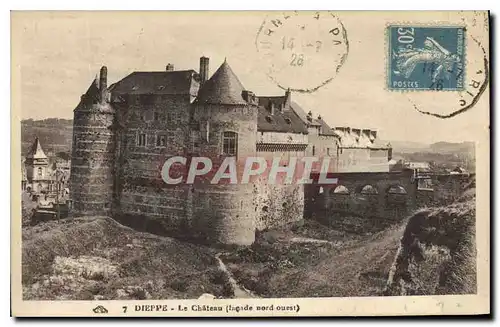 Cartes postales Dieppe Le Chateau Facade Nord Ouest