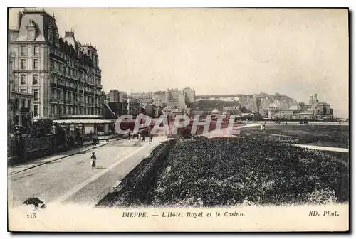 Cartes postales Dieppe L'Hotel Royal et le Casino