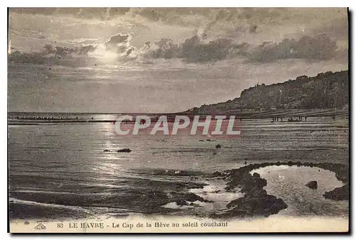 Cartes postales Le Havre Le Cap de La Heve au Soleil Couchant