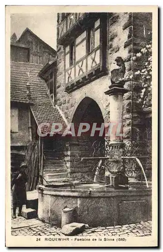 Ansichtskarte AK Riquewihr Fontaine de la Sinne