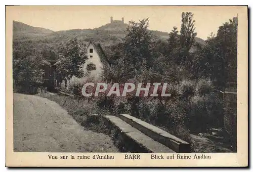 Ansichtskarte AK Vue sur la ruine d'Andlau Barr Blick auf Ruine Andlau