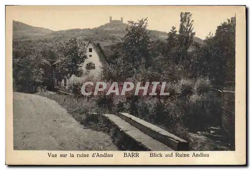 Cartes postales Vue sur la ruine d'Andlau Barr Blick auf Ruine Andlau