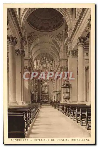 Ansichtskarte AK Guebwiller Interieur de l'Eglise Notre Dame