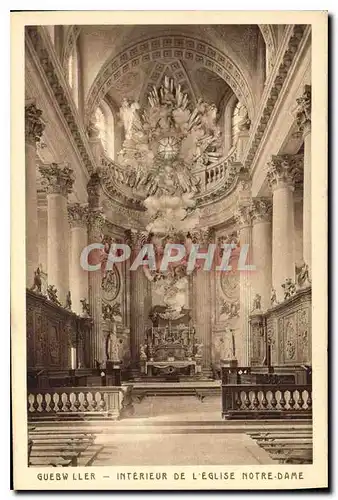 Ansichtskarte AK Guebwiller Interieur de l'Eglise Notre Dame