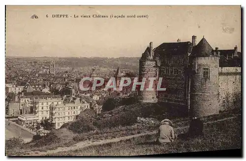 Cartes postales Dieppe Le Vieux Chateau Facade nord ouest