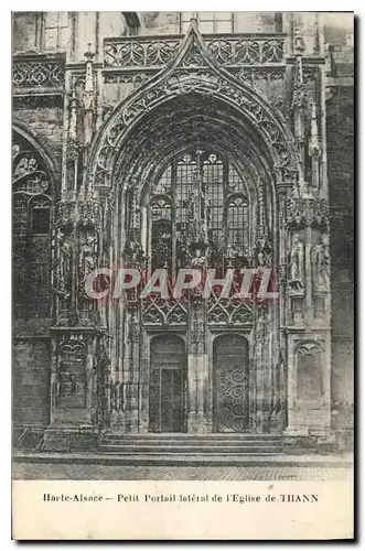 Cartes postales Harte Alsace Petit Portail Lateral de l'Eglise de Thann