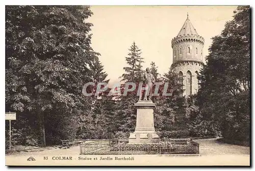 Cartes postales Colmar Statue et Jardin Bartholdi