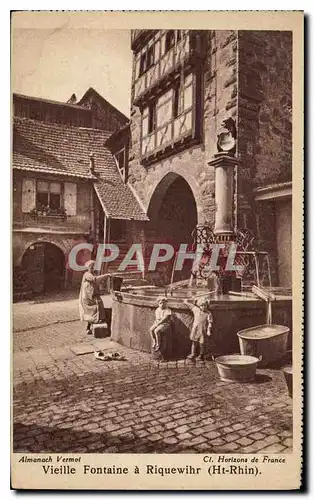 Cartes postales Vieille Fontaine a Riquewihr Ht Rhin