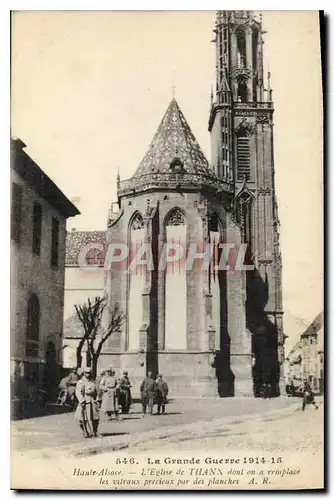 Cartes postales La Grande Guerre Haule Alsace L'Eglise de Thann