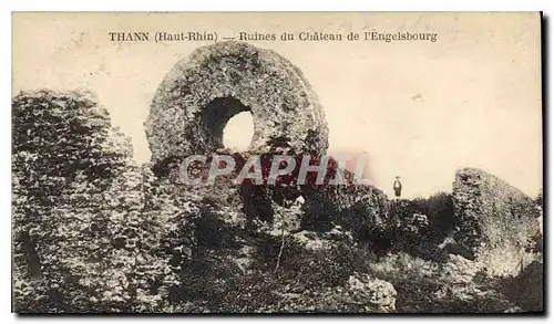 Ansichtskarte AK Thann Haut Rhin Ruines du Chateau de l'Engelsbourg