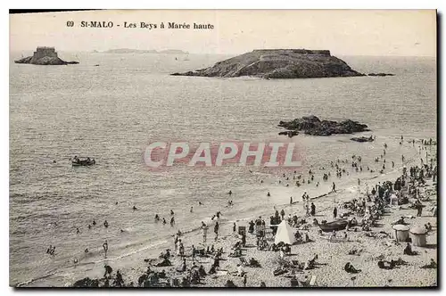 Cartes postales Saint Malo Les Beys a Maree Haute