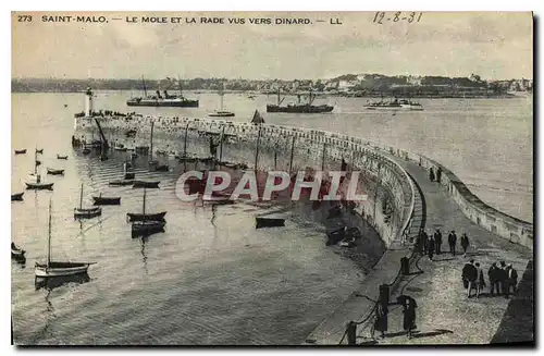 Cartes postales Saint Malo Le Mole et La Rade Vus Vers Dinard