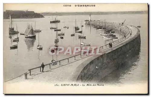 Cartes postales Cote d'Emeraude Saint Malo Le Mole des Noires