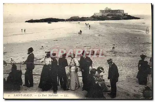 Ansichtskarte AK Saint Malo Le Fort National