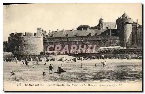 Cartes postales Saint Malo Les Remparts Cote Nord The Ramparts North East