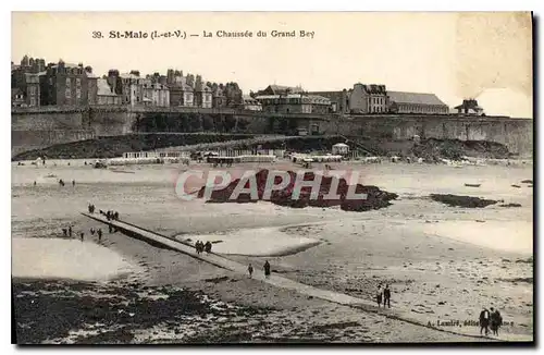 Cartes postales Saint Malo L et V La Chaussee du Grand Bey