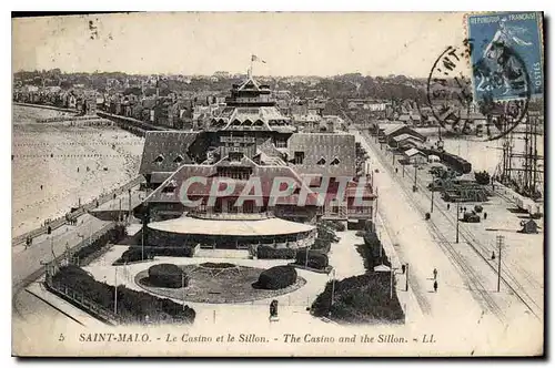 Ansichtskarte AK Saint Malo Le Casino et le sillon