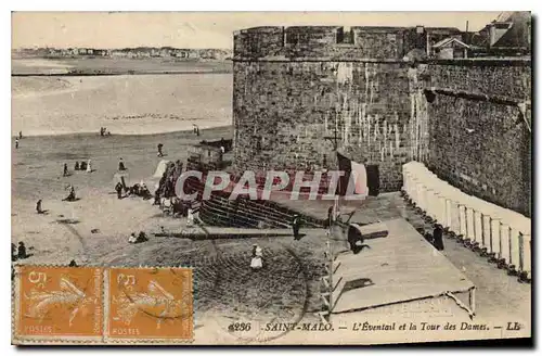 Cartes postales Saint Malo L'Eventail et la Tour des Dames